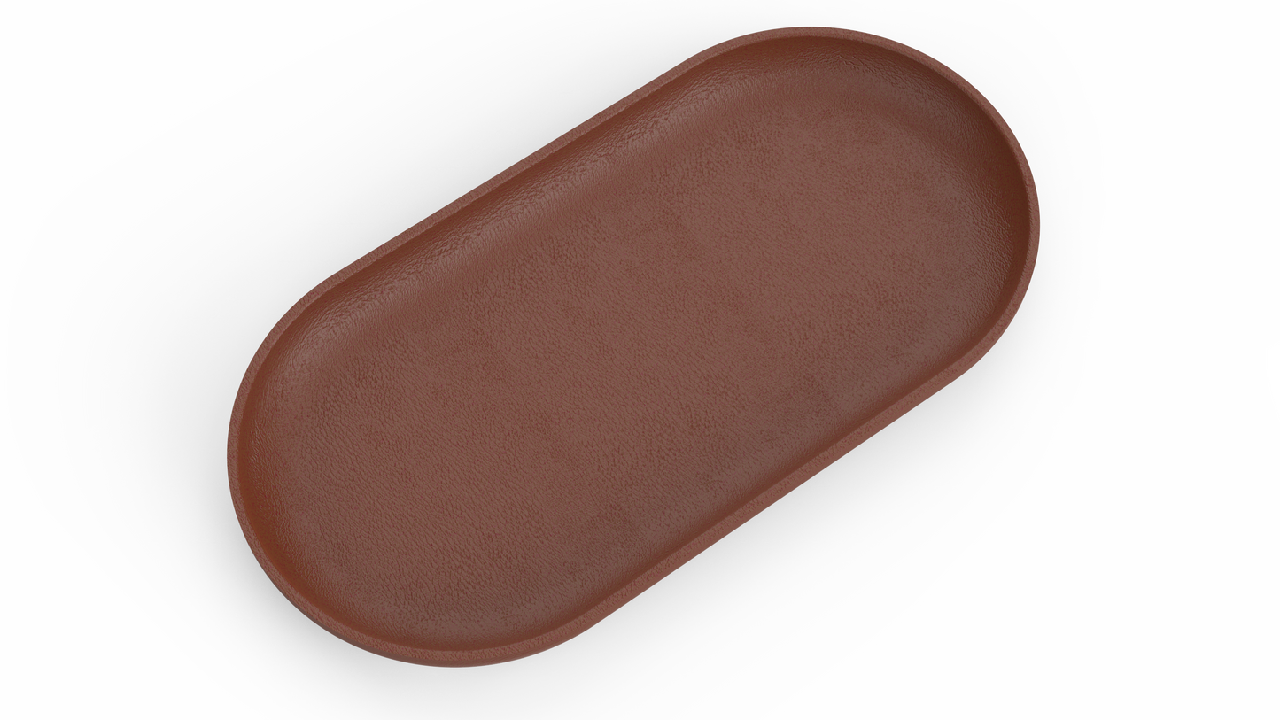 Chocolate Leather Display Tray