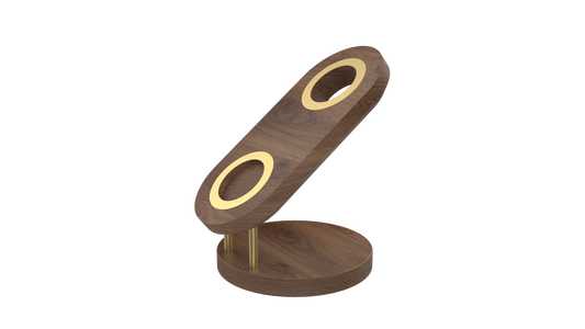 Oak Wood Hair Dryer Stand